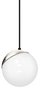 Závesné svietidlo Sfera, 3x biele sklenené tienidlo, b/ch