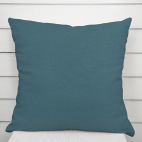 Biante Ľanová dekoračná obliečka na vankúš LEN-024 Petrolejovo modrá 60 x 60 cm