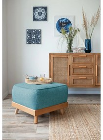 Tyrkysová podnožka Dazzling Daisy – Miuform