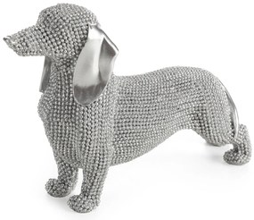 DEKORAČNÁ SOŠKA ELDO 19X6X12 CM STRIEBORNÁ