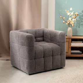 Kreslo BISKOTO sivé 710728