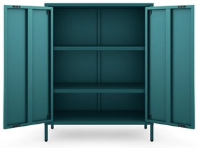 Skrinka do obývačky s policami VITO, 800 x 1015 x 400 mm, Modern: morská farba