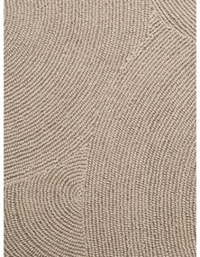Béžový ručne tkaný vlnený okrúhly koberec ø 120 cm Eleni Light Beige – Hanse Home