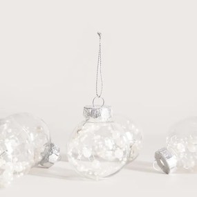 Závesná vianočná dekorácia PERPLO s perlami 754982 (6 ks)