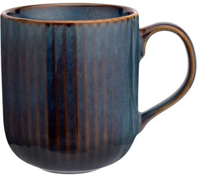 Altom Porcelánový hrnček Reactive Stripes modrá, 400 ml