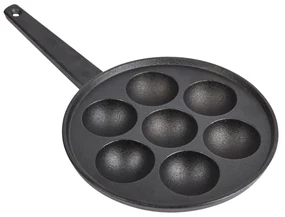 Kitchen Craft Liatinová panvica na prípravu dánskeho dezertu Æbleskiver