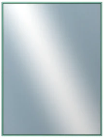 DANTIK - Zrkadlo v rámu, rozmer s rámom 60x80 cm z lišty Hliník zelená m. (7002246)