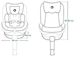 Lionelo - Autosedačka s bázou, otočná BRAAM AIR i-Size 40-150 cm Black Carbon