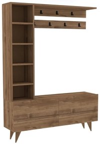 Predsieňová zostava v dekore orecha v prírodnej farbe Hale - Kalune Design