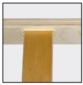 Texpol KLASIK 16 - kvalitný pevný lamelový rošt 80 x 220 cm, brezové lamely + brezové nosníky