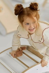 Montessori drevená hojdačka biela M Biela