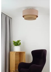 Duolla - Prisadený luster  BOHO 1xE27/15W/230V pr. 45 cm béžová/hnedá