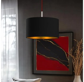 Eglo - LED  Luster na lanku TUNJA 1xE27/60W/230V čierna