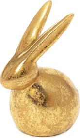 Dekoratívna figúrka zajaca DESO zlatá 879130