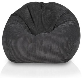 Sedací vak z manšestru – pohodlné kreslo na leňošenie a relax Farba: SZ83 - sv. sivá