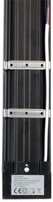 BERGE LED panel MARS - čierne svietidlo SLIM - 150cm - 50W - 230V - 5000Lm - studená biela