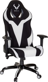 XXXLutz HERNÁ STOLIČKA, plochá tkanina, čierna, biela MID.YOU - Online Only kancelárie - 001918041102