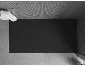 Mexen Bert, SMC obdĺžniková sprchová vanička 160 x 80 cm, čierna, 4K708016