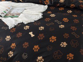 XPOSE® Bavlnené Renforcé obliečky LABKY - čierne