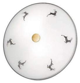 Kolarz 731.U12.4.133- Stropné svietidlo NONNA 2xE14/60W/230V pr. 32 cm sivá/mosadz