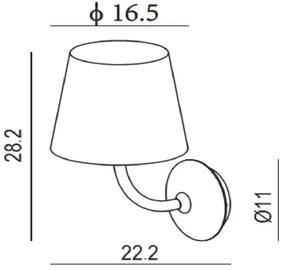 Lucide 27888/07/30 - LED Vonkajšie nástenné svietidlo JUSTIN LED/7W/230V IP65