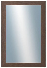 DANTIK - Zrkadlo v rámu, rozmer s rámom 40x60 cm z lišty RETRO hnedá (3144)