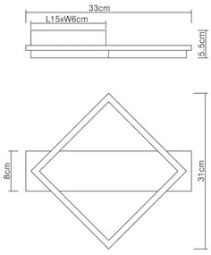 Globo 67294D - LED Stropné svietidlo BEATRIX LED/12W/230V