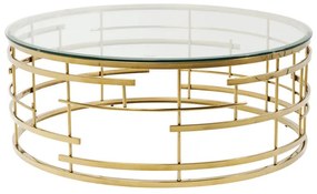 Jupiter konferenčný stolík zlatý Ø100 cm