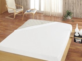 Napínacie prestieradlo na posteľ - Biele froté 100/200/25