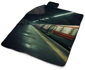 Sablio Plážová deka Metro na tmavej stanici: 200x140 cm