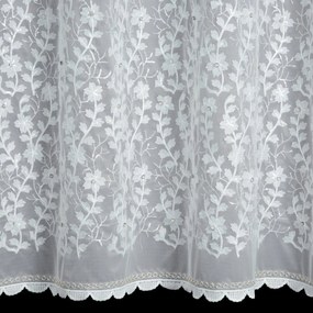 ZÁCLONA NA KRÚŽKOCH EVA MINGE INGA 140X250 CM BIELA