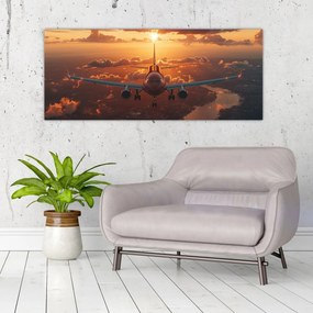 Obraz - Dopravné lietadlo (120x50 cm)