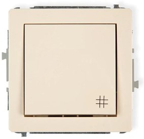 Vypínač krížový béžový D DWP-6