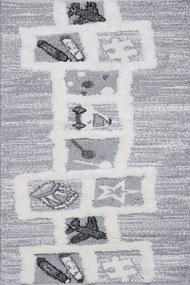 Koberec London 282 GREY rozmery koberec: 80x150 cm