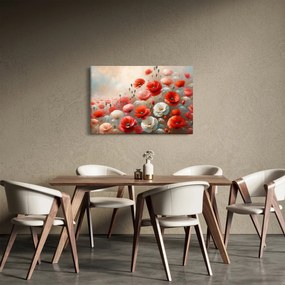 Obraz - Maľba vlčích makov (90x60 cm)