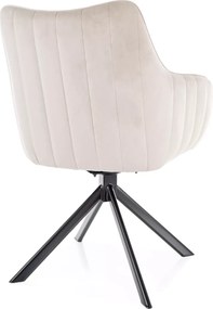 SI Azalia Velvet stolička svetlo béžová