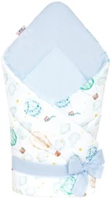 Zavinovačka pre bábätko Balóny, 70x70 cm, svetlo modrá