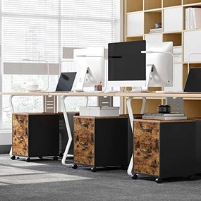 Kancelársky kontajner, industriálny, 2 zásuvky, 55x41x40cm