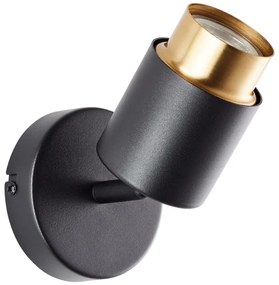 Brilliant - LED nástenné bodové svietidlo COVELO 1xGU10/5W/230V čierna/zlatá