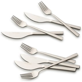 Echtwerk Príbor na pizzu Bari (strieborná, 8-dielna súprava)  (100338118)