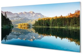Obraz na akrylátovom skle Nemecko mountain forest lake 100x50 cm