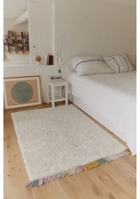 Krémový prateľný ručne tkaný bavlnený detský koberec 170x240 cm Stardust – Lorena Canals