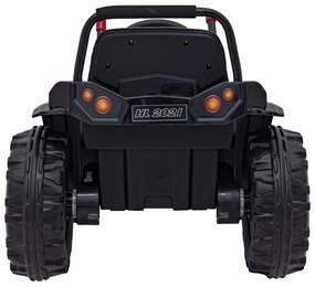 Zelený detský traktorový bager na batérie + pohyblivé rameno + diaľkové ovládanie + pomalý štart + FM rádio + LED