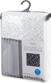 ZÁCLONA NA KRÚŽKOCH AMANDA 300 CM X 250 CM BIELA