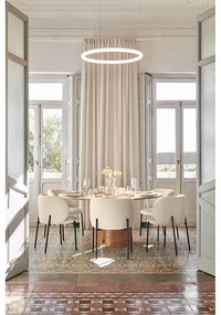 Biele čalúnené jedálenské kreslá v súprave 2 ks Mogi – Teulat