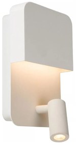 Lucide 79200/08/31 - LED Nástenné svietidlo BOXER LED/5W/230V + LED/5W USB biela