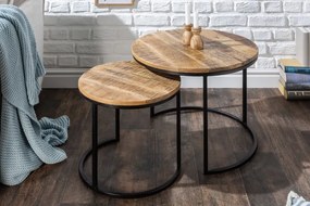 Stolík Elements sada 2 ks mango natural