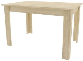 Bestent Jedálenský stôl 120x80cm Sonoma Edgy