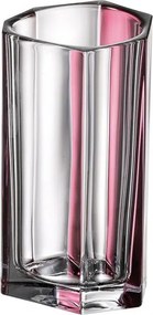 KRIŠTÁĽOVÁ VÁZA BOHEMIA BAZALT PINK LINE 250MM