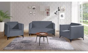 Sedacia súprava Denim 2+1+1, Dostupné poťahy: Solo 263, Farby nožičiek: dub